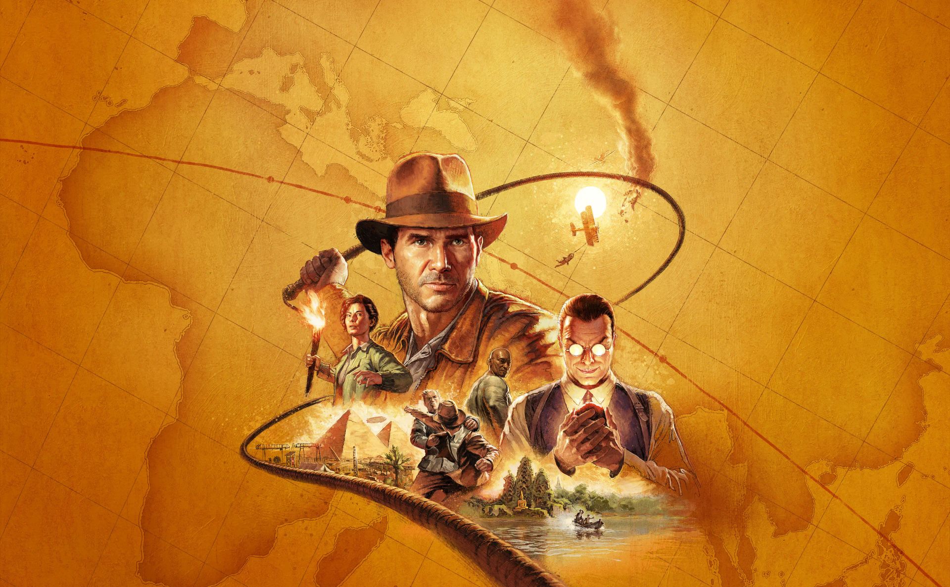 Arte principal de Indiana Jones e o Grande Círculo